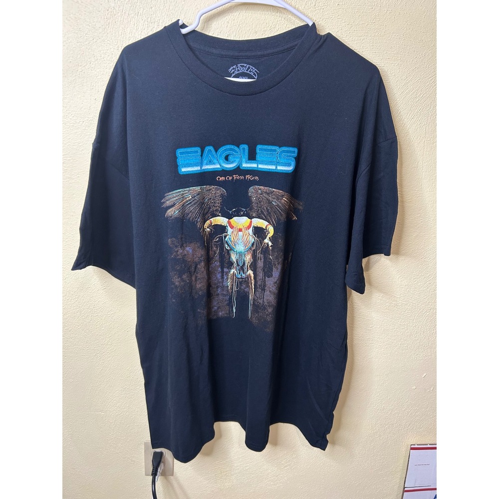 Eagles Band Shirt One of These Nights Album Graphic Tee Black Mens 2XL 2023